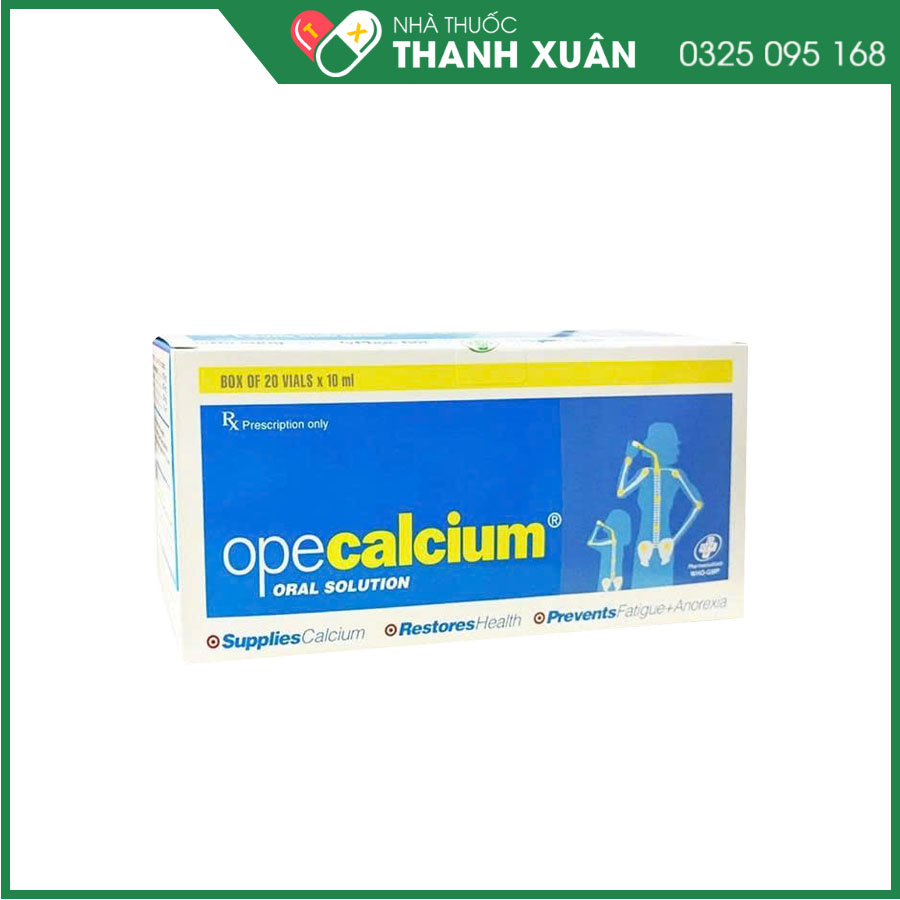 Opecalcium giúp điều trị và dự phòng thiếu vitamin và calci
